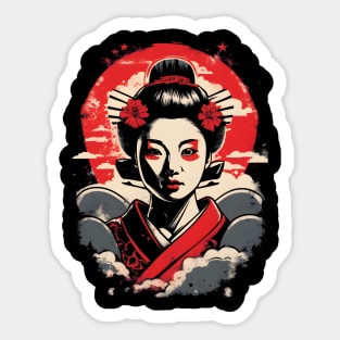 Japanese geisha Sticker